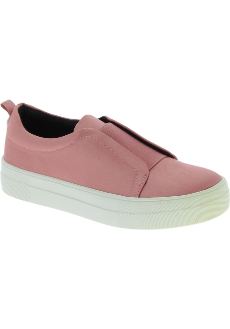 Steve Madden Zapatos slip-on sin cordones con plataforma mujer en satén rosa