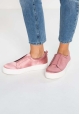 Steve Madden Zapatos slip-on sin cordones con plataforma mujer en satén rosa