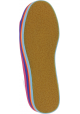 Steve Madden Zapatillas bajas arcoiris cordones plataforma mujer tela plateada