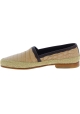 Dolce&Gabbana Mocasines para hombre en piel de cocodrilo beige y morado