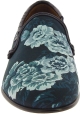 Dolce&Gabbana Mocasines de hombre en piel estampada de cocodrilo azul celeste