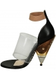 bloque Givenchy sandalias de tacón de piel de becerro negro