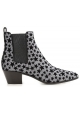 Saint Laurent botines antracita brillo