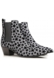 Saint Laurent botines antracita brillo