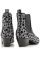 Saint Laurent botines antracita brillo