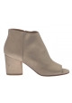 Maison Margiela tacones botas en cuero Champagne