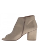 Maison Margiela tacones botas en cuero Champagne