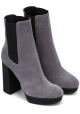 Botines chelsea de mujer Hogan con tacones altos en ante gris