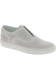 Zapatillas slip on mujer Sartore en cuero blanco