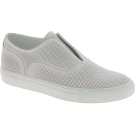 Zapatillas slip on mujer Sartore en cuero blanco