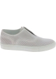 Zapatillas slip on mujer Sartore en cuero blanco