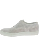 Zapatillas slip on mujer Sartore en cuero blanco