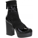 Pierre Hardy midcalf botines de tacón alto negro Suede cuero