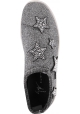 Giuseppe Zanotti Zapatillas deportivas de mujer en tejido plateado con estrellas y pedrería