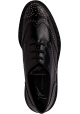 Giuseppe Zanotti Zapatos derby para mujer con cordones en piel negra con tachuelas plateadas