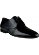 Yves Saint Laurent Zapatos derby para mujer con cordones en charol negro