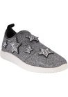 Giuseppe Zanotti Zapatillas deportivas de mujer en tejido plateado con estrellas y pedrería