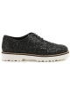 Zapatos de cordones Hogan Womens en negro brillan cuero