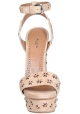 Sandalias con cuña Alaïa en piel Nude Suede