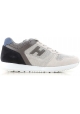 Zapatillas de deporte para hombre Hogan en piel gris y blanco roto.