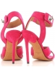 Sandalias tacones stiletto Givenchy en piel de ante fuxia