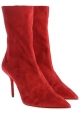 Aquazzura Botines para mujer en becerro de color rosso con tacón de aguja