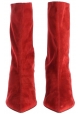 Aquazzura Botines para mujer en becerro de color rosso con tacón de aguja
