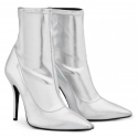 Giuseppe Zanotti Botas de media pantorilla para mujer en piel suave plateada