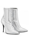 Giuseppe Zanotti Botas de media pantorilla para mujer en piel suave plateada