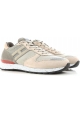 Zapatillas bajas de Hogan para hombre en piel beige.